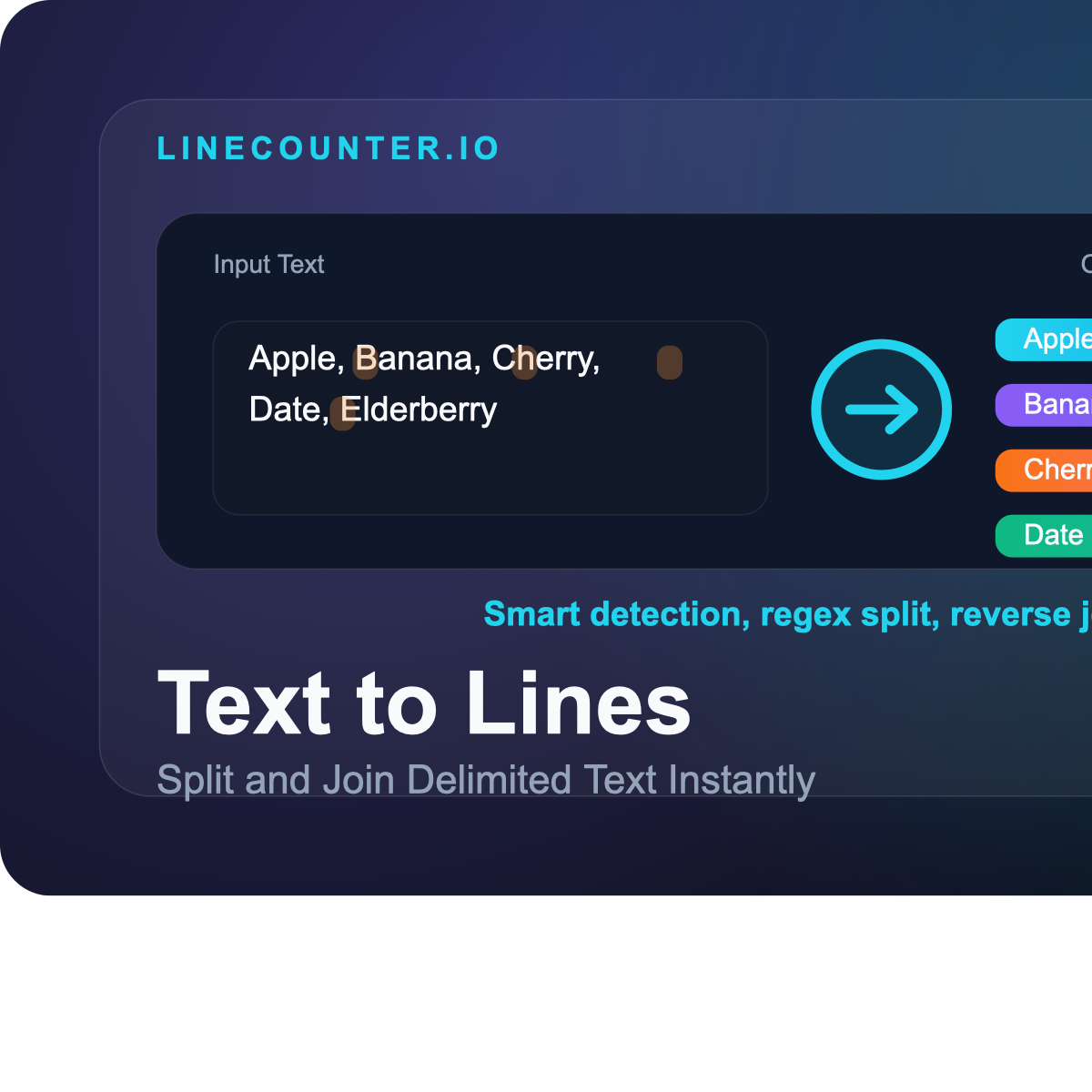 Text to Lines Converter | Line Counter